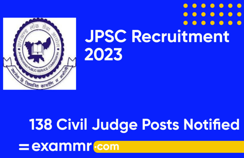 JPSC Recruitment 2023: Notification Out for 138 Civil Judge Posts; Check Details Here